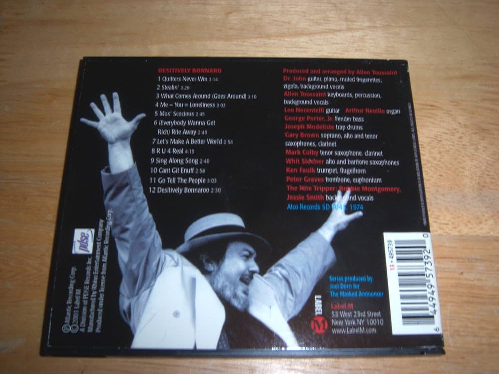 CD ドクター・ジョン デスティヴリー・ボナルー  AMCY3172 ATCO Records /00110 Amazon.co.jp: Desitively Bonnaroo: ミュージック